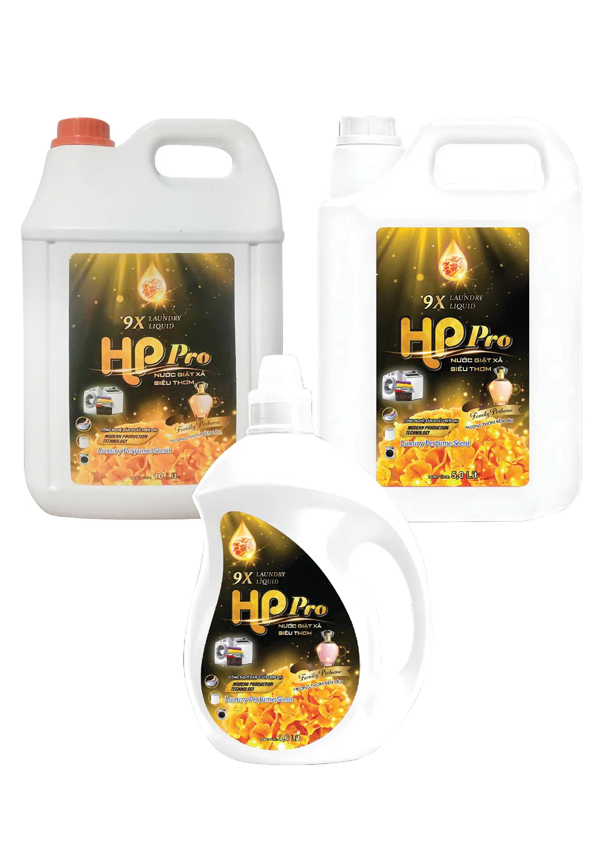 Nước giặt xả Siêu thơm HP Pro (Tem Vàng)